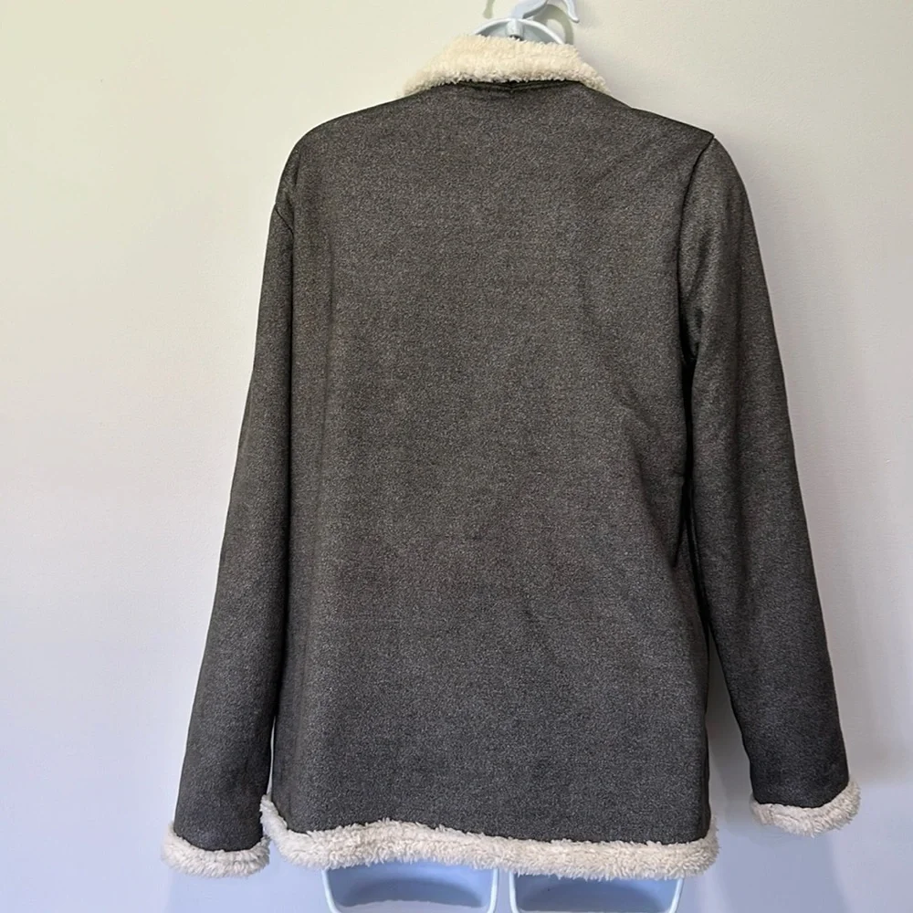 Fur lined coat